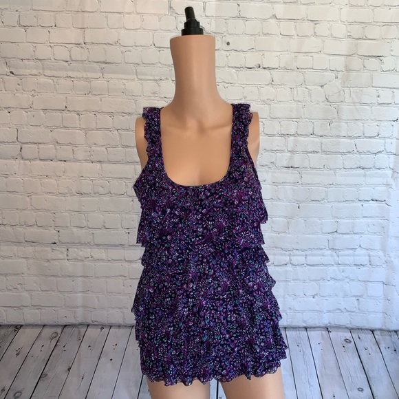 Express Tops - Express Purple & Blue Tank top size S